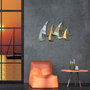 Wallity Yavuz Escultura de Pared de Metal Multicolor